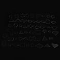 thumbnail image 3 of LAFGUR Acrylic Stencil,54PCS Clear Acrylic Pattern Stencil Template Set Leather Craft Quilting Sewing Tool DIY, Acrylic Stencil DIY, 3 of 8