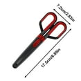 thumbnail image 3 of WHEANG Cutting Dies 2 In 1 Scissors and Utility Set Stainless Steel Utility Retractable Box Cutter with Portable Scissors for School Home Use One Size Red, 3 of 9