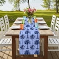 thumbnail image 4 of Table Runners 90 Inches Long Dress Scarves, Palm Trees Farmhouse Coffee/Dining/Kitchen Table Runner for Living Room, Summer Vintage Tropical Trees Botanical Blue 13x90 Inch, 4 of 9