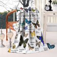 thumbnail image 2 of White Butterfly Name Pattern Blanket,Comfortable Soft Flannel Throw Blanket,All Season,Warm Lightweight Blankets for Sofa Bed Couch Living Room Chair,40"x50", 2 of 4