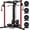 Red home gym system/190lbs Plates, variant on Fitness Cable Crossover Machine,Functional Trainer with High and Low Pulley System for Chest Fly, LAT Pulldown and Seated Cable Row Machine, Smith Machine with Cable Crossover for Home Gym