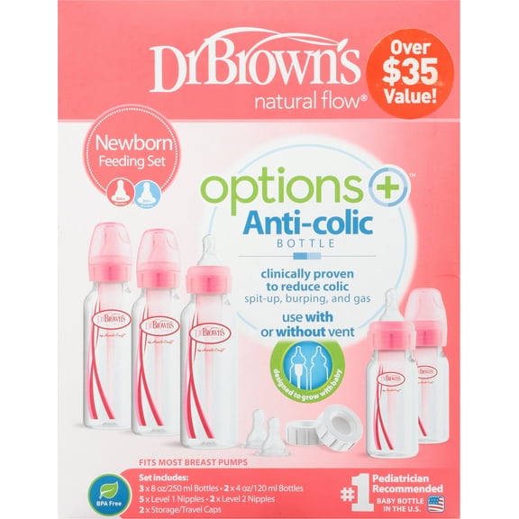 Dr. Brown's Options  Feeding Bottles Gift Set in Pink