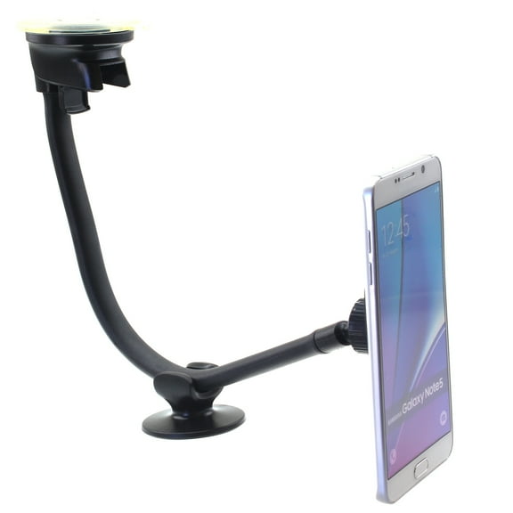 Magnetic Car Mount for Samsung Galaxy S20 Fan Edition Phone - Holder Dash Windshield Strong Grip Long Gooseneck Strong Magnets J2G Compatible With Galaxy S20 Fan Edition Model