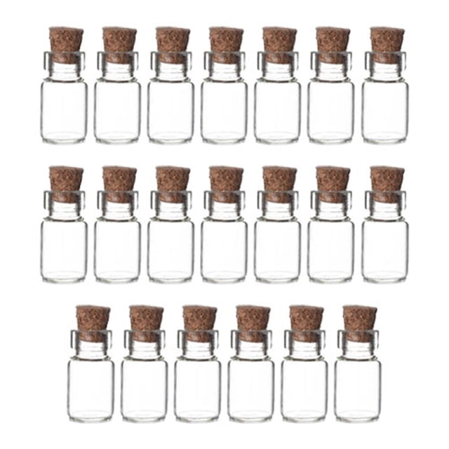 20 piezas mini botellas de vidrio mini frascos de vidrio frascos de embalaje de regalo botellas de dulces botellas de deseos para manualidades joyería