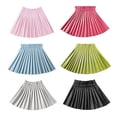 thumbnail image 3 of BULLPIANO Pu Leather Skirts for Girls Kids & Teen & Toddler High Waisted Flared Leather Pleated Skirts with Built-in Shorts, 3 of 3