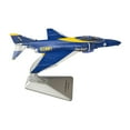 thumbnail image 4 of Modelo a escala 1/144, juguete de simulación, adorno de aleación, modelo de avión simulado para mueble de TV, estante, dormitorio, cafetería, azul, 4 of 9