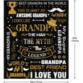 thumbnail image 2 of Grandpa Blanket Gift, Father''s Day Blanket Gift to My Grandpa, Papa Birthday Blanket Gift, Grandpa Throw Blanket 50"x60" Gifts for Grandpa Birthday Christmas Thanksgiving Day, 2 of 6