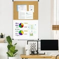 X BOARD Combination Board, 48" x 36" Whiteboard Bulletin Cork
