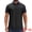 Black, variant on DARING DIVA Men's Short Sleeve Western Retro Stretch Color-Block Polo Shirts S Blue