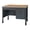 Medium / Grey, variant on Romig Mesa Steel Single Pedestal Teacher's Office Desk with Center Drawer 48" x 30" - Medium Oak