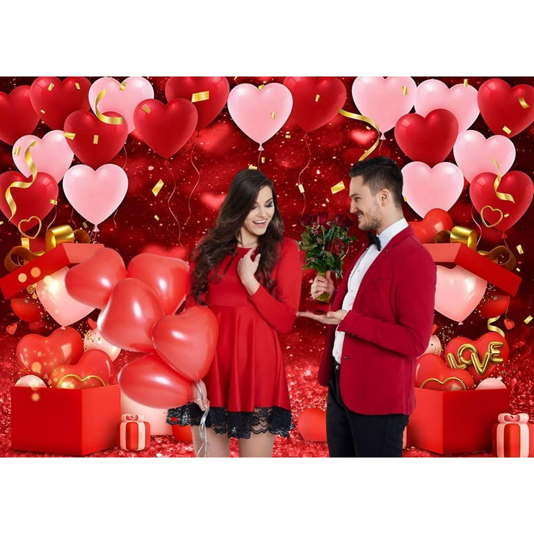 7X5ft Valentine's Day Backdrop Red Love Heart Photography Background Lush Flower Palace Wedding Birthday Party Deco D243fee4 Ee13 4c38 Bbc2 1ffc0b01d063.c0814b61c27d642341fd3a97ab1c4f48