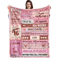 thumbnail image 1 of LHSHID 16 Year Old Girl Birthday Creative Blanket Gift 30x40in, 1 of 7