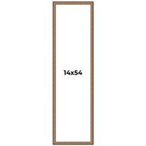 14x54 Frame Gold Real Wood Picture Frame Width 1.25 inches | Interior Frame Depth 0.5 inches |