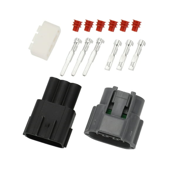 Unique Bargains 3 Pin Ignition Coil Socket Connector Plug Male Female Wire Terminal for Nissan