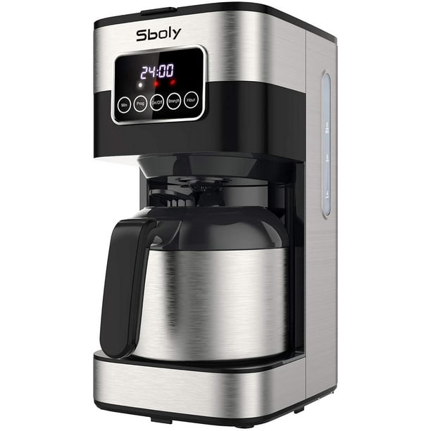 Sboly Drip Coffee Maker, Programmable Coffee Maker With Thermal Carafe 