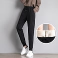 thumbnail image 3 of Pantalones deportivos de terciopelo de otoño e invierno Pantalones de terciopelo de cordero para mujer Pantalones de algodón gruesos y largos Pies cálidos sueltos 210Y, 3 of 6