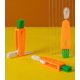 thumbnail image 2 of Naranja Paquete de 2 cepillos de limpieza de botellas, 3 en 1 multifuncional lindo limpiador de espacios de tapa de taza de zanahoria, cepillo de espacio plegable, 2 of 5