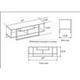 thumbnail image 7 of Decorotika Asal 47" Modern Metal Wood TV Stand for Maximum 55 inches Televisions Oud Oak & White, 7 of 7