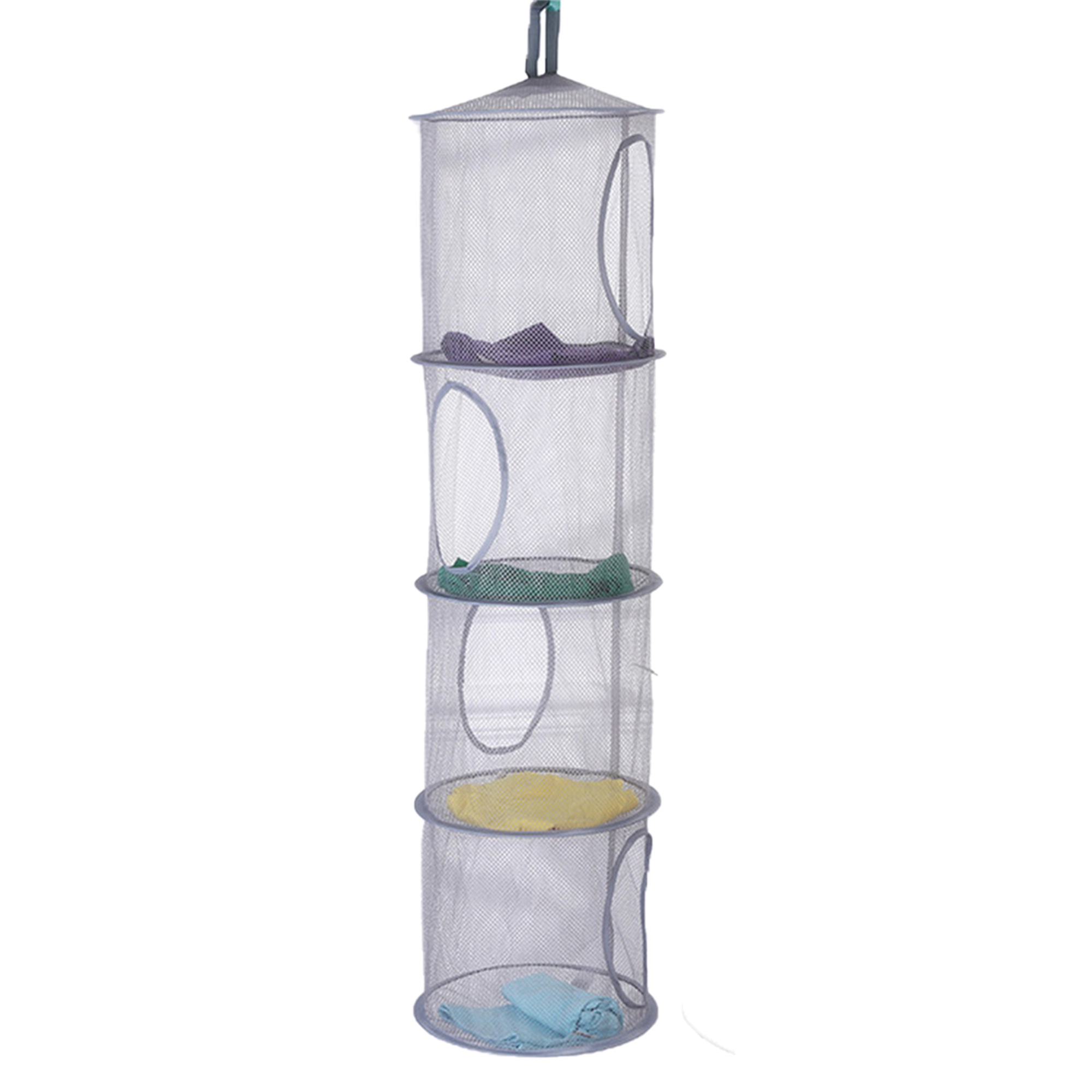 Seyurigaoka 4 Layer Collapsible Storage Net Hanging Basket Bedroom