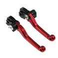 thumbnail image 1 of Palancas de freno y embrague cortas para Honda CRF450R CRF450RX, aleación de aluminio roja, 1 par, 1 of 7