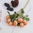 thumbnail image 5 of Artificial Flower Branch 21" Fake Silk Plant for Home Vase Wedding Hotel Decor Table Centerpiece,Khaki, 5 of 9