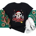 thumbnail image 1 of Camisetas con estampado de Disney para mujer, camisetas negras de Feliz Navidad Kawaii Y2K de los años 90, camisetas de Papá Noel, ropa Harajuku, 1 of 5