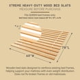 thumbnail image 2 of Hercules Xtreme Heavy-Duty Solid Wood Bed Slats Bunkie Board, Queen Size, 2 of 9