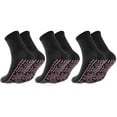 thumbnail image 3 of 3 pares de calcetines turmalina acupresión suave cálido para senderismo ciclismo ( ) negro, 3 of 6