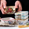 thumbnail image 3 of 2pcs Japanese Style Ceramic Sauce Dishes Snack Fruit Dessert Plate Square Food Dipping Bowls Appetizer Plates (Random Pattern), 3 of 8