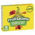 thumbnail image 1 of Mott's Fruitsations Fruit Flavoured Snacks, Assorted Fruit, Gluten Free, Kids Snacks Box of 10 Pouches, 1 of 10