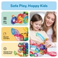 thumbnail image 6 of PicassoTiles Marble Run Add-On Accessories for Race Track Expansion – Magnetic Tiles STEM Building Blocks Toy for Kids, 6 of 8