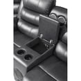 thumbnail image 6 of Kingway Furniture Faux Leather Reclining Sectional Sofa, Gray, 6 of 17