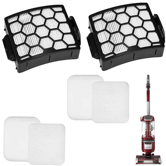 LA480WM Filters for Shark UV850 UV900 LA480WM Vacuum for Navigator Lift-Away ADV Corded Lightweight Upright Vacuum 2 Foam Filters and 2 HEPA Filters