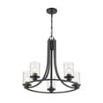 thumbnail image 2 of 492-5MB-Z-Lite-Beckett - 5 Light Chandelier In Transitional Style-24 Inches Tall and 27 Inches Wide-Matte Black Finish    -Traditional Installation, 2 of 2