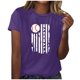 thumbnail image 1 of Blusa informal de manga corta con cuello redondo y estampado suelto de verano para mujer con estilo OAVQHLG3B Store  lin121212, 1 of 4