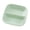 Green, variant on Pink Wheat Straw Condiment Dish, Double Section Sauce Plate, Japanese Style Seasoning Bowl for Vinegar Soy Sauce, Eco-Friendly Small Appetizer Plate, Decorative Dining Accessory with Non-Slip Base