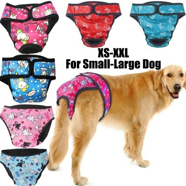 Pañales Para Perros, Bragas Sanitarias Reutilizables Lavables De Algodón, Pantalones Cortos Sanitarios Para Perros Serendint PT002341-13
