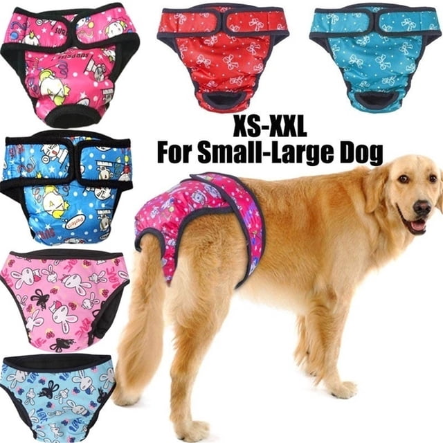 Pañales Para Perros, Bragas Sanitarias Reutilizables Lavables De Algodón, Pantalones Cortos Sanitarios Para Perros Moyic PT002341-31