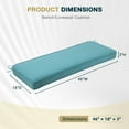 thumbnail image 6 of Aoodor 46.5” x 17.7” x 3” Outdoor Bench Cushion, Blue, 6 of 10