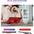 thumbnail image 4 of Designed for Samsung Galaxy A13 5G Case, Military Grade Protective Phone Case Cover with Enhanced Metal Ring Kickstand [Support Magnet Car Mount] Compatible with Samsung Galaxy A13 5G, Red, 4 of 8