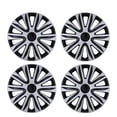 thumbnail image 1 of 4PCS/Set,16" Universal Hubcap Wheels Cover Replacement,Car Truck SUV Hub Caps Accessories,Silver Lacquer & Black Lacquer, 1 of 7
