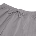 thumbnail image 6 of Linen 2 Piece Sets for Men Button Down Long Sleeve Shirts with pocket Casual Loose Fit Trousers Summer Beach Daily Wear Outfits Clothing Sets for Men Gray 3XL, 6 of 6