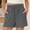*Gray, variant on ClodeEU Women's Drawstring Waist Shorts,Lightweight Casual Loose Fit Summer Shorts with Pockets Army Green,Women's Plus L