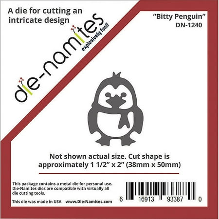 Die-Namites Bitty Die-Penguin, 1.5"X2"