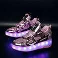 thumbnail image 5 of Kids Wheels Shoes with Lights Rechargeable Roller Skates Shoes Retractable Wheels Shoe LED Flashing Sneakers for Girls Boys Gift, 5 of 15