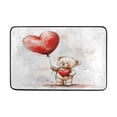 thumbnail image 5 of Wobogo Teddy Bear Holding A Balloon Bathroom Shower Curtain Set with Floor Mat and Hooks Ultra Waterproof Visible Slider Beads, 5 of 7