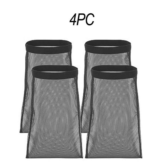 4-Pack Dryer Lint Catcher Dust Bags for Outdoor Dryer Vents, 39 x 25 Inches, Black Polyester Filter Bags