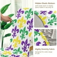 thumbnail image 3 of Mardi Gras Dining Chair Covers Set of 4 Stretch Washable Removable 1colorful Fleur De Lis Chair Slipcovers Protector Cover for Dining Room, Living Room, Holiday Hotel, Restaurant, 3 of 6