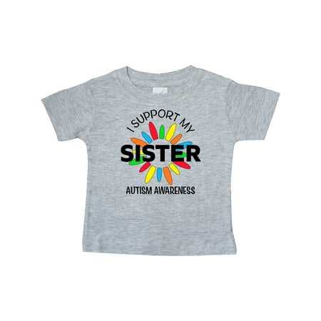 

Inktastic I Support My Sister Autism Awareness Gift Baby Boy or Baby Girl T-Shirt