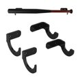 thumbnail image 4 of keepw 2 Pairs Tennis Stick Hanger Sturdy Premium Acrylic Material Multi-functional Practical Display Stand Light Weight Wall Bracket Transparent Black, 4 of 6